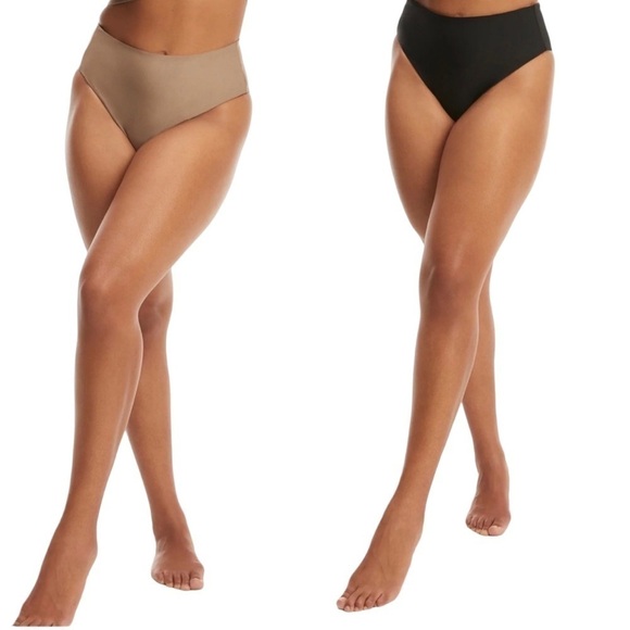 Good American - NWT Good Waist Bikini Bottom New Shine Reversible Sz 3/L - Picture 1 of 8